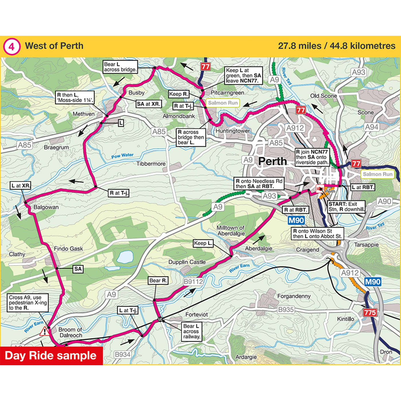 Day ride sample: West of Perth, 27.8 miles