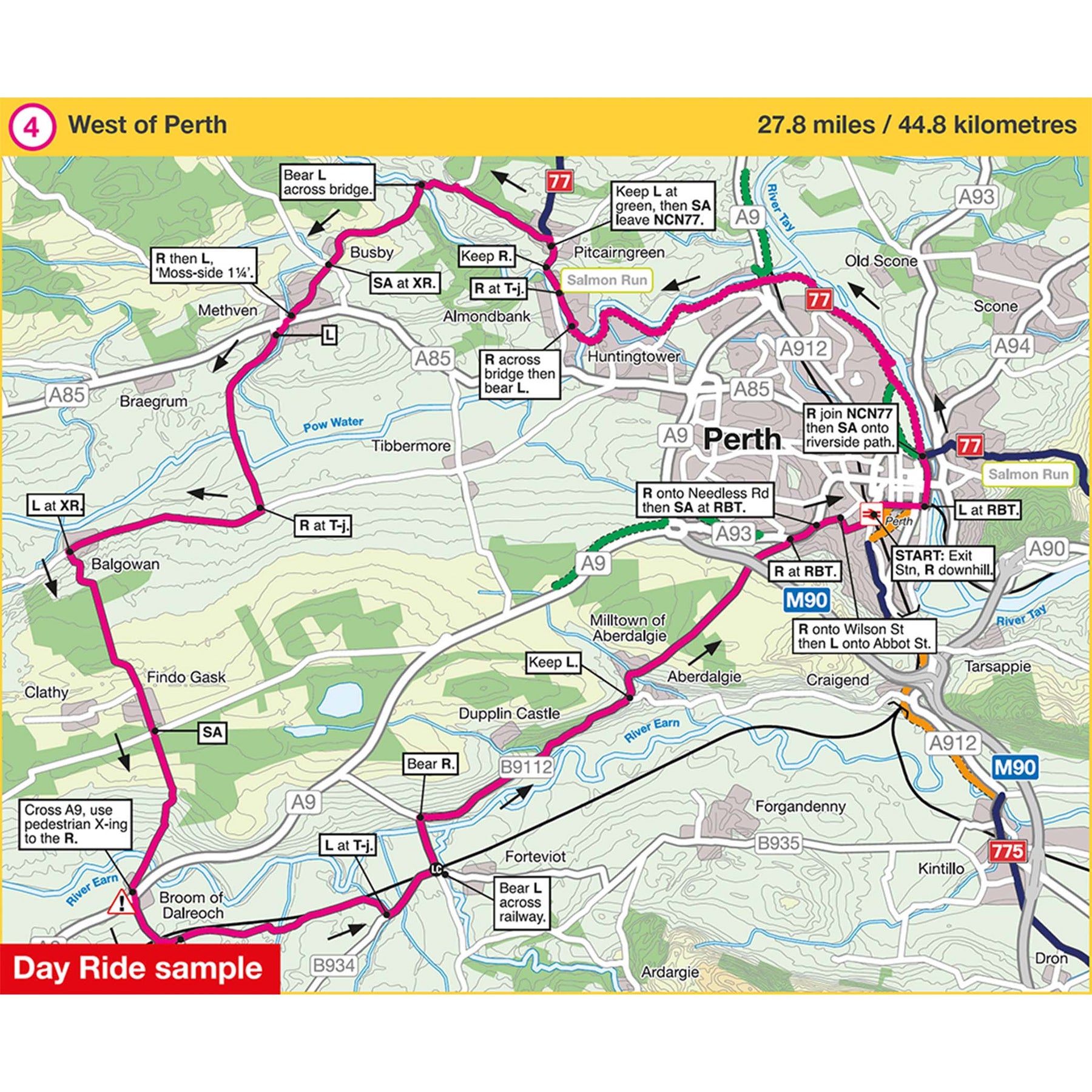 Perth Cycle Map Perth, Callander and Pitlochry Cycle Map (43) – Walk Wheel Cycle Trust Shop