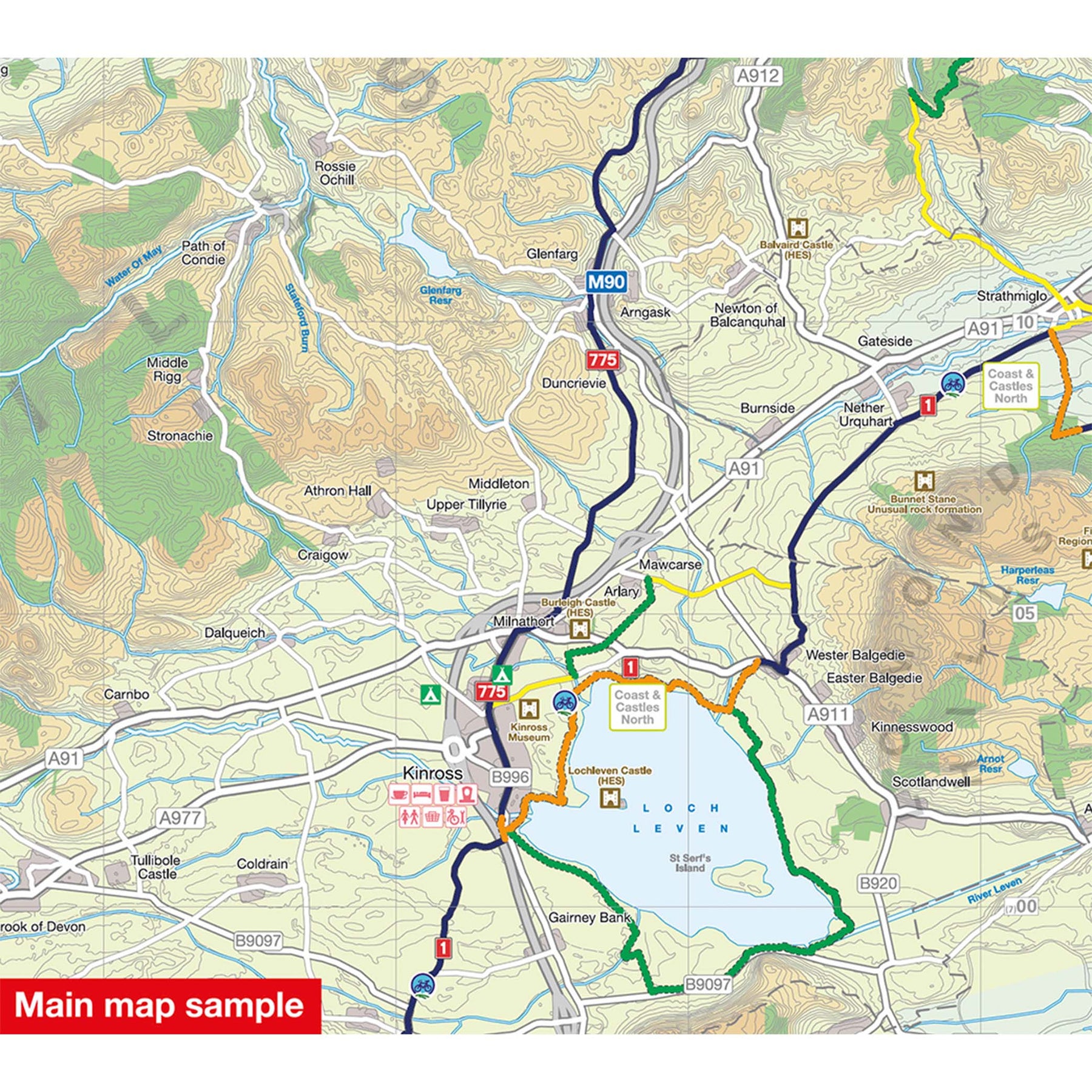 Perth Cycle Map Perth, Callander and Pitlochry Cycle Map (43) – Walk Wheel Cycle Trust Shop