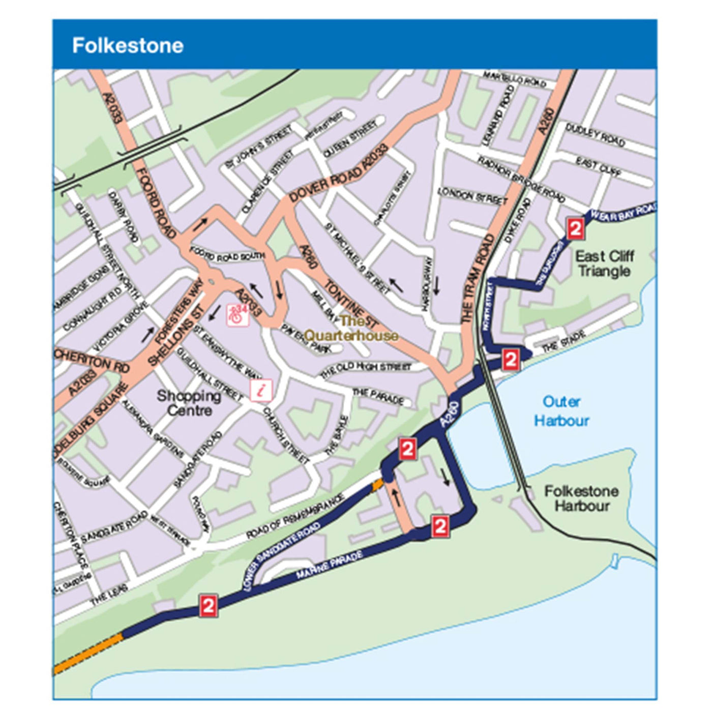 South Coast East town sample - Folkestone 