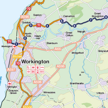 Sea to Sea map sample - Workington