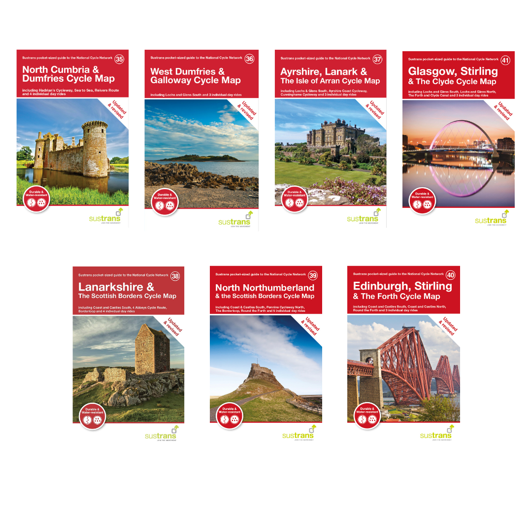 Southern Scotland regional pocket map collection - 7 maps covering Southern Scotland and the Central Belt