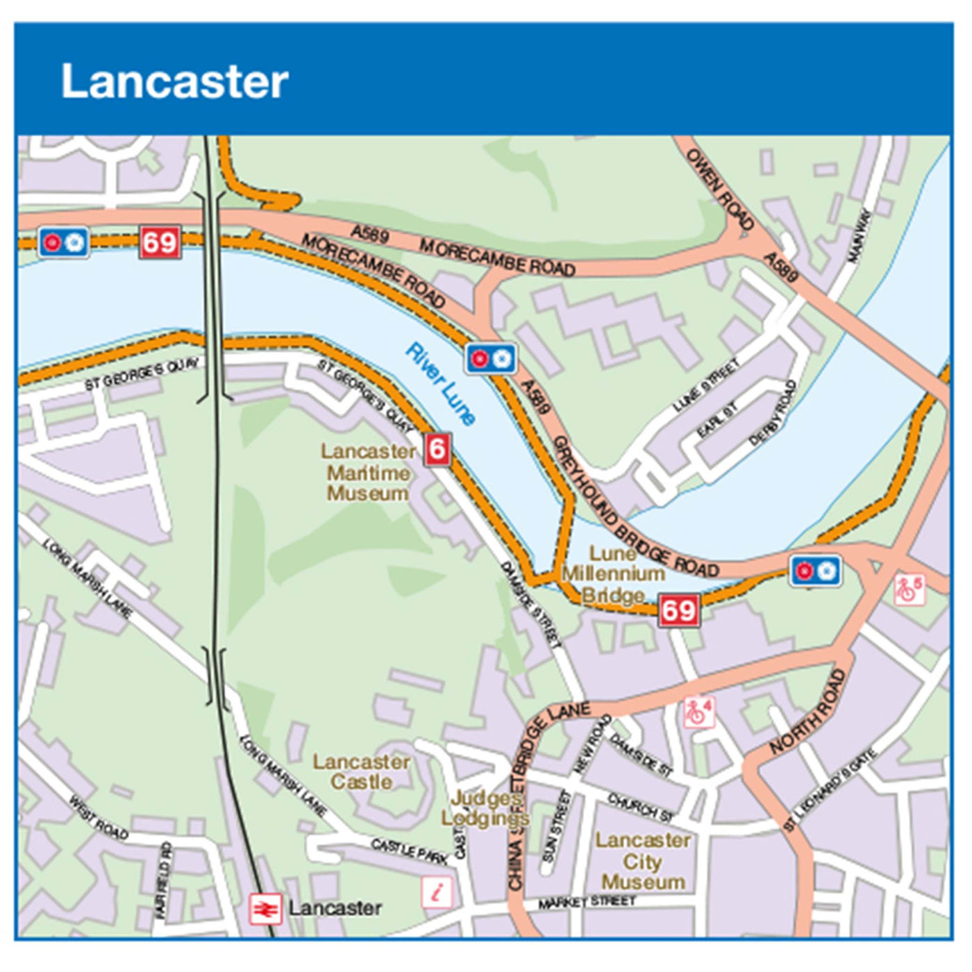 Way of the Roses town centre sample - Lancaster 