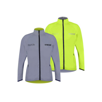 Proviz Switch Men's Cycling Jacket - silver / yellow