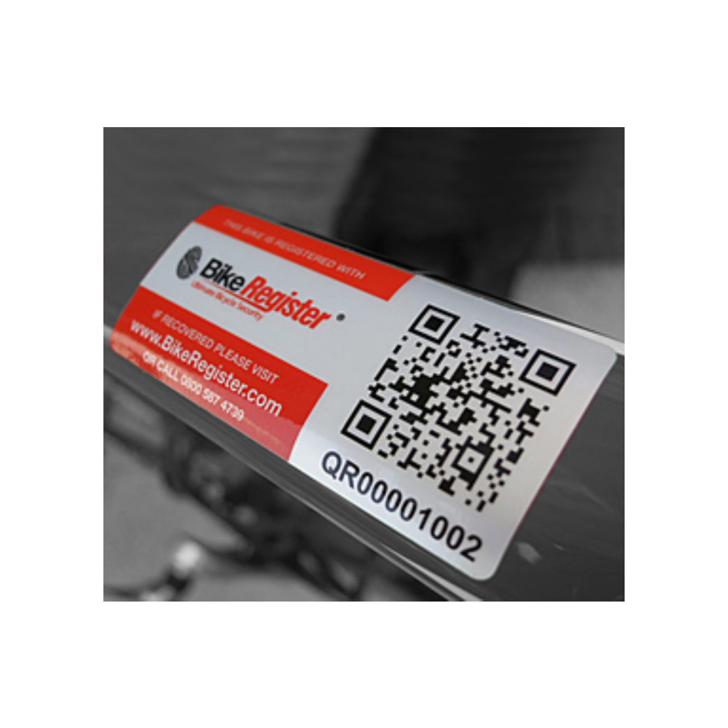 Tpwd Register Sticker BikeRegister Membership Plus Kit | Includes 2 QR code stickers – Walk ...