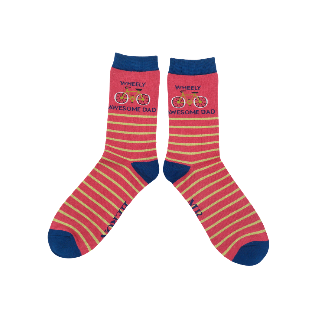 Wheely Awesome Dad Socks (Mr Heron)